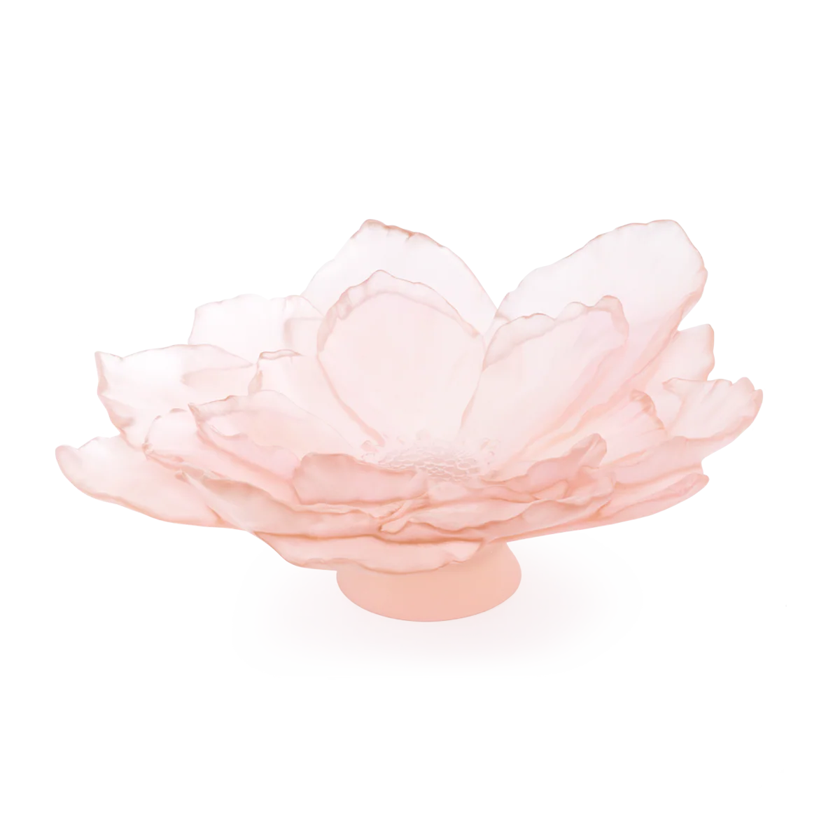 Daum Large Pink Camellia Bowl