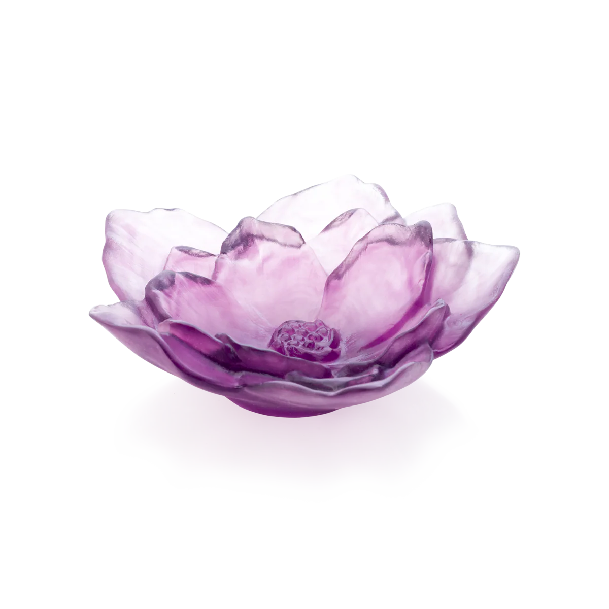 Daum Small Violet Camellia Bowl