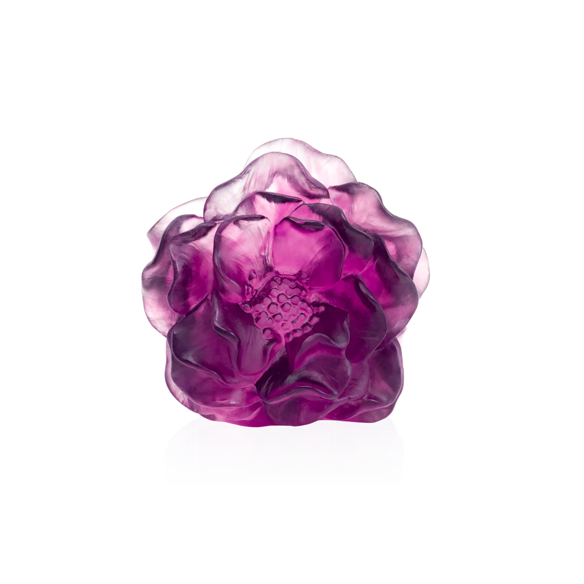 Daum Violet Camellia Decorative Flower