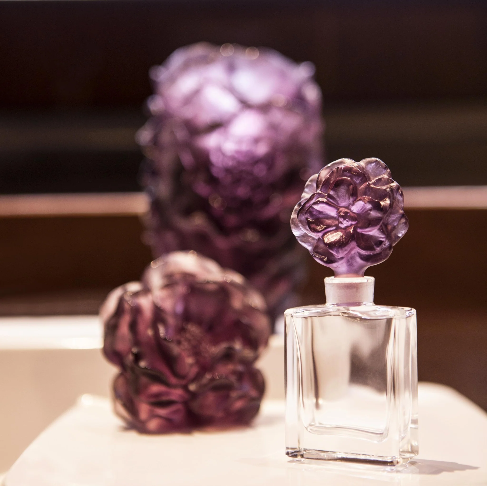 Daum Violet Camellia Perfume Bottle - Image 2