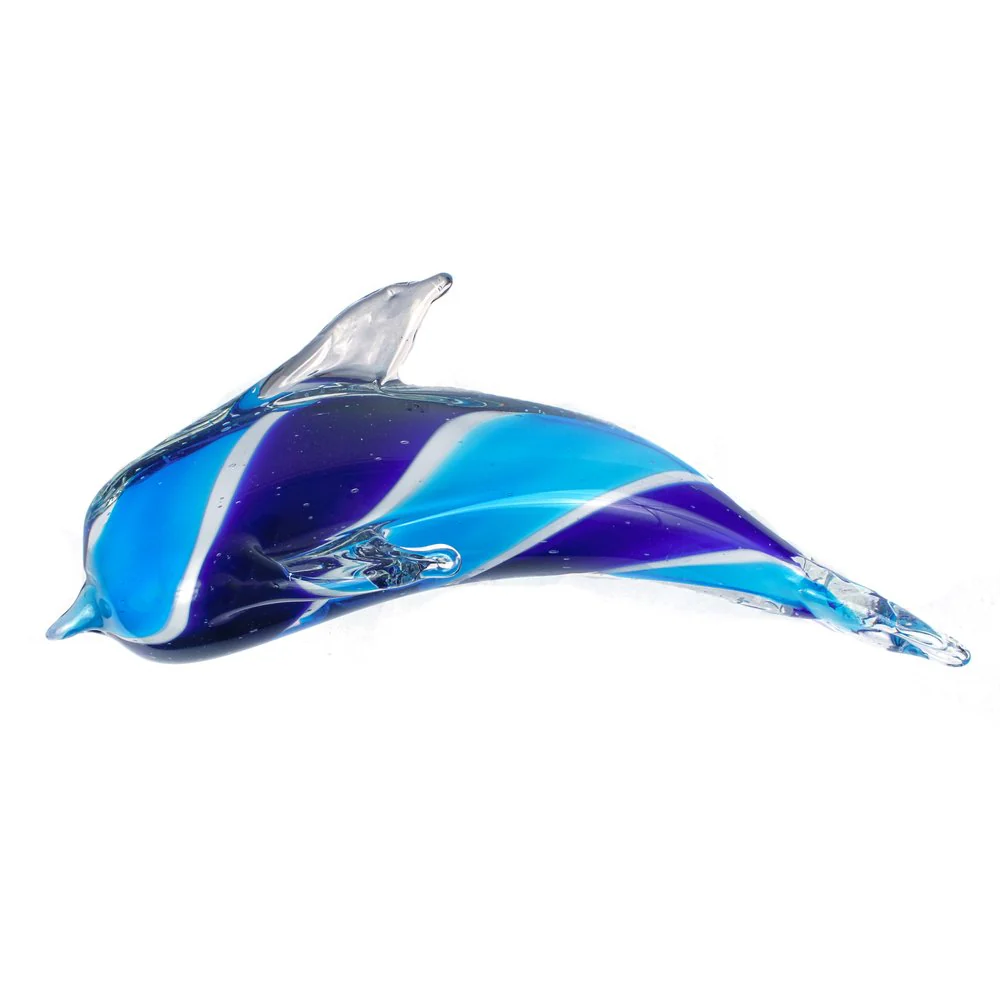 Dolphin Wall Art by Viz Glass 7651BIR