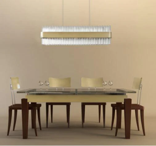 Dorado Chandelier Clear by Viz Glass CH-D4-14RG - Image 2