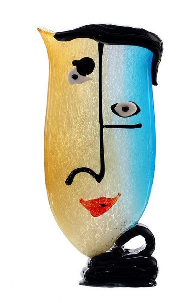 Duality Visage Sculpture by Viz Glass