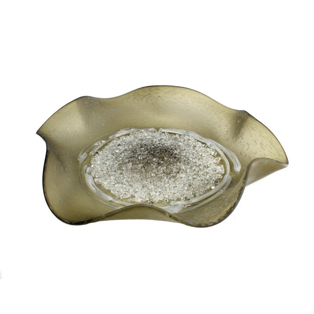 Hard Candy Tabletop Platter by Viz Glass 7327TB