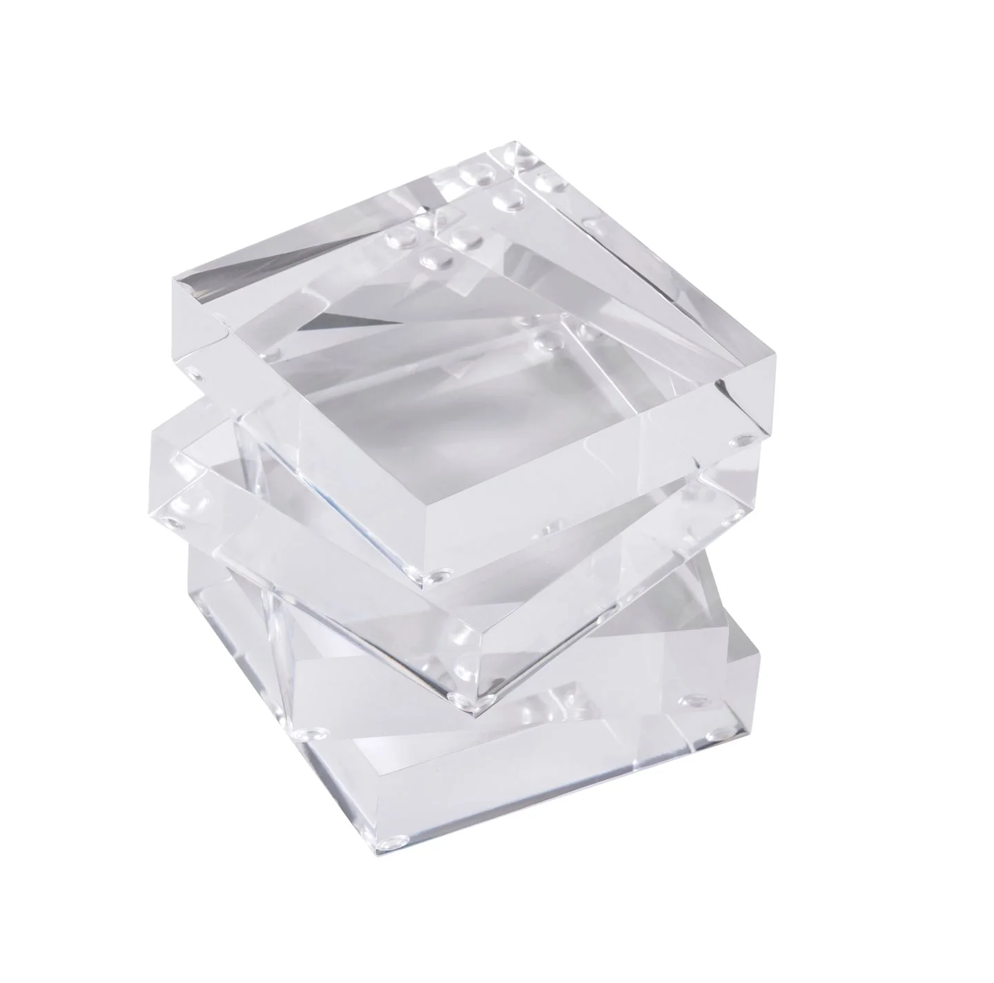 Inspired Generations Coco Clear Acrylic Coasters Set - Image 2