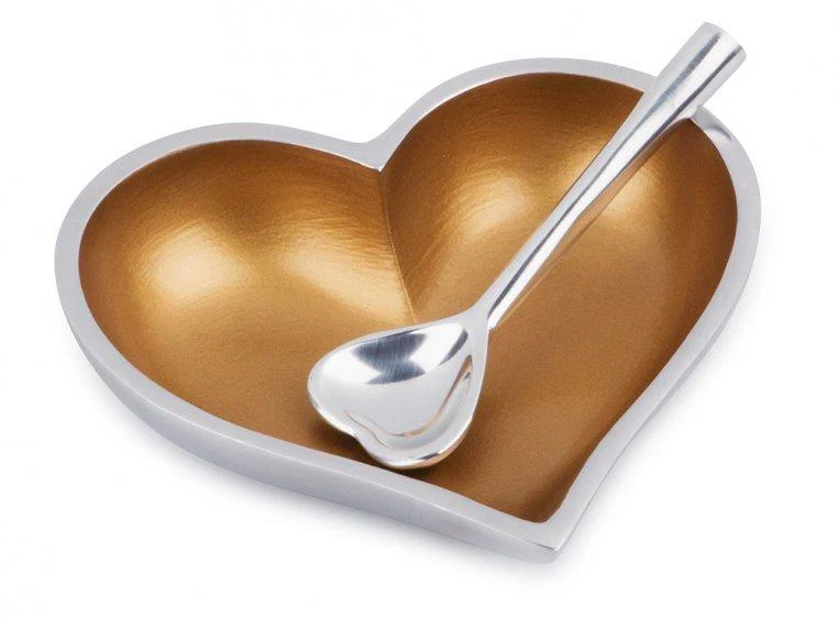 Inspired Generations Happy Heart of Gold with Heart Spoon, Velvet Bag and Note Card - Image 4