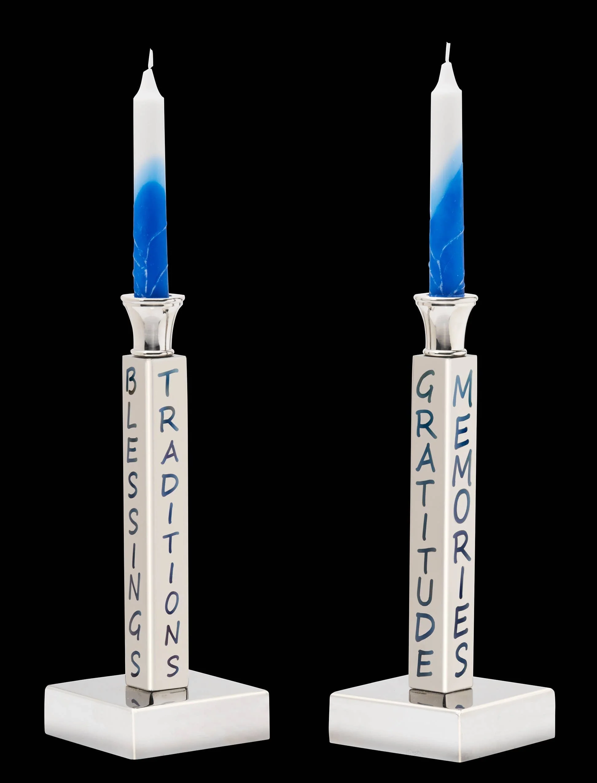 Inspired Generations Peace, Love & Shabbat Candlesticks - Image 3
