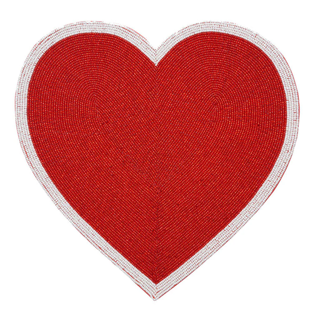 Inspired Generations Red Heart Placemat - Set of 4