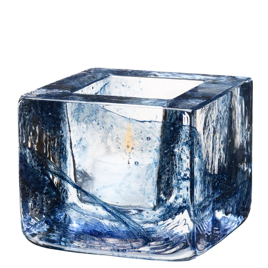 Kosta Boda Brick Blue Votive - Image 2