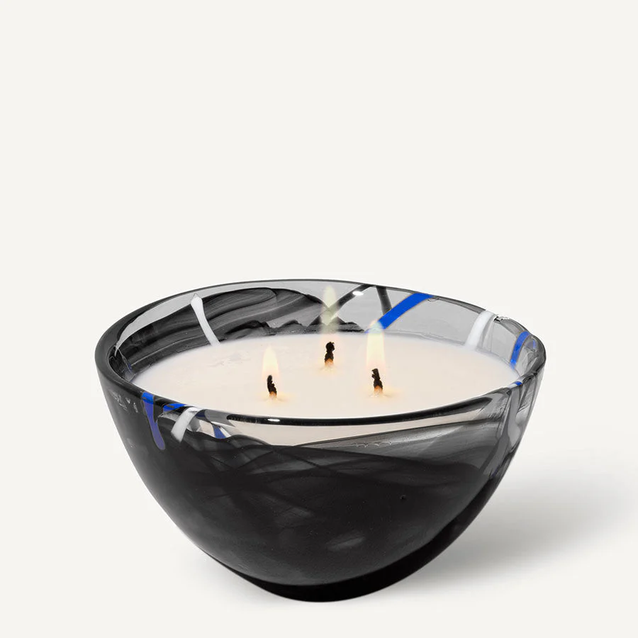 Kosta Boda Contrast Black Candle - Blushing Pink - Image 2