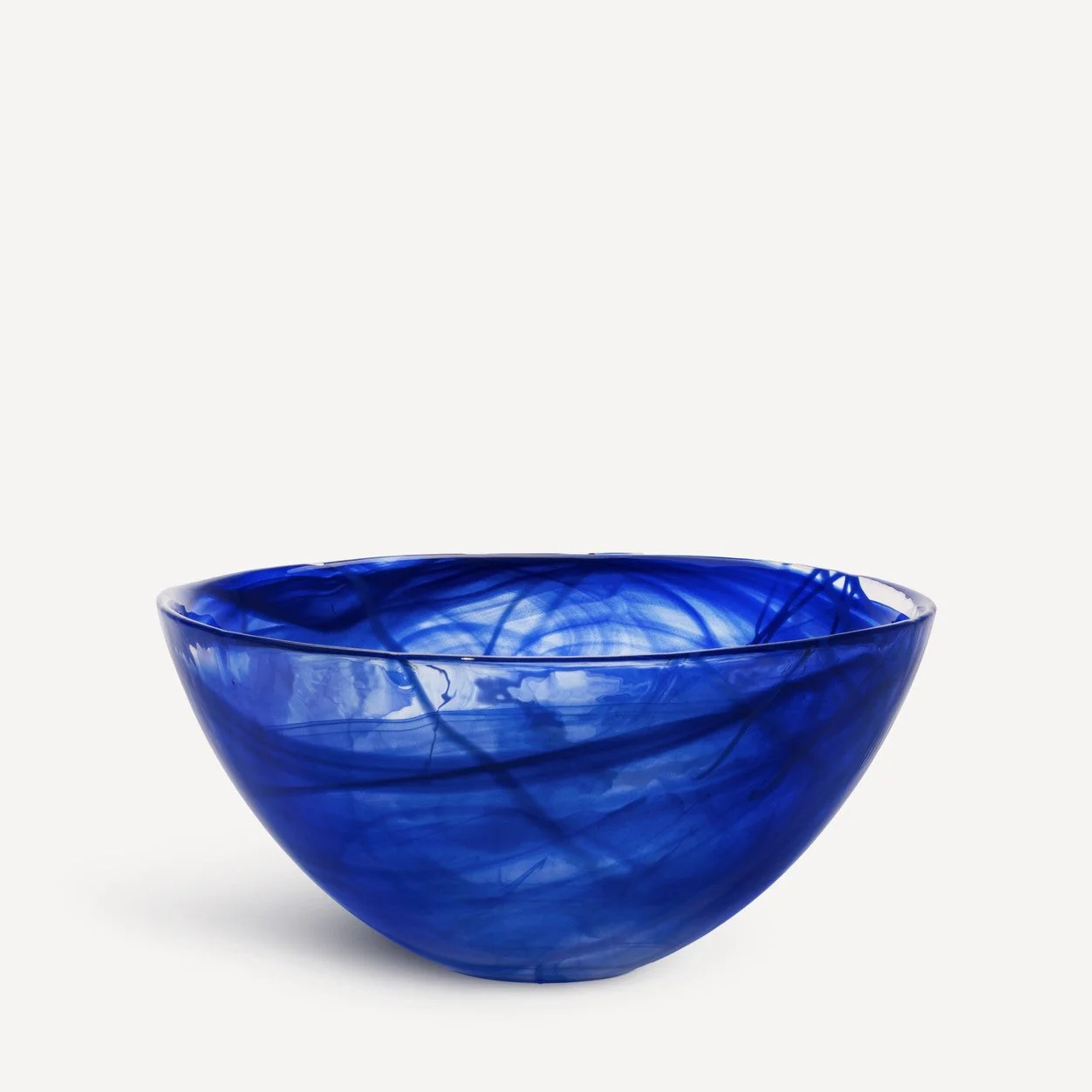 Kosta Boda Contrast Bowl Blue/blue Large