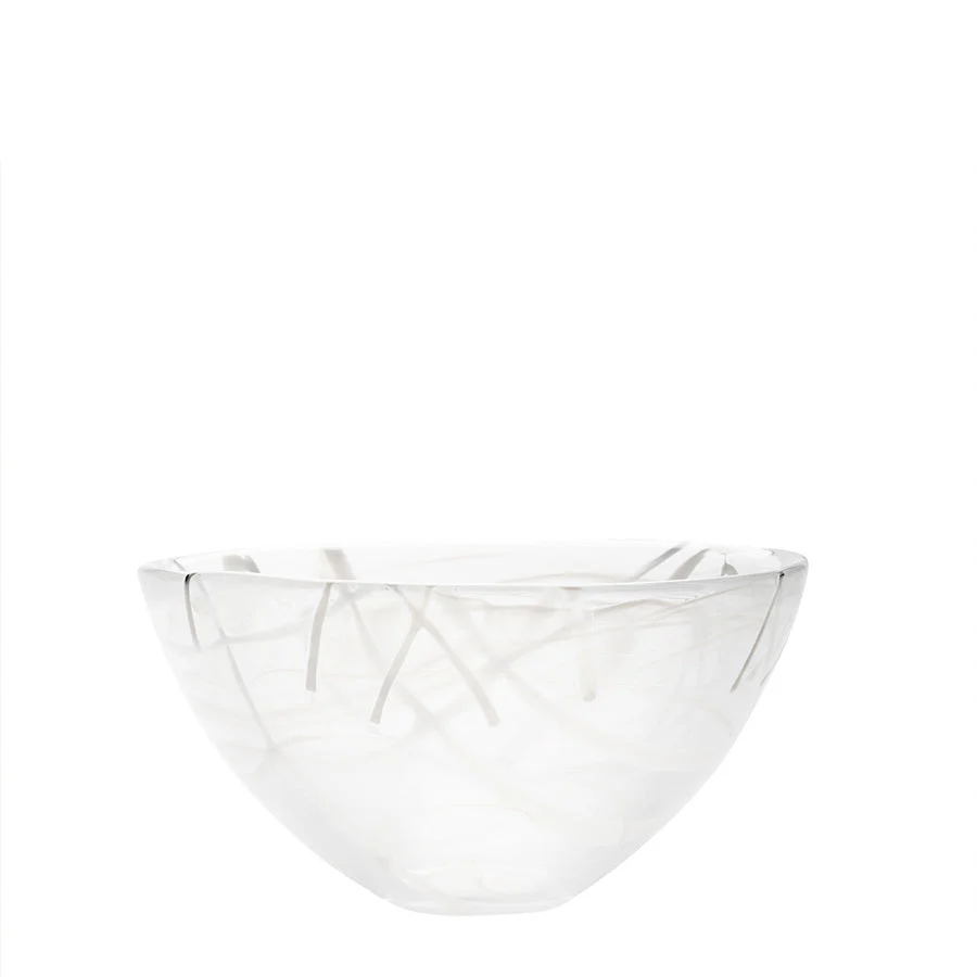 Kosta Boda Contrast Bowl White/White Medium - Image 2