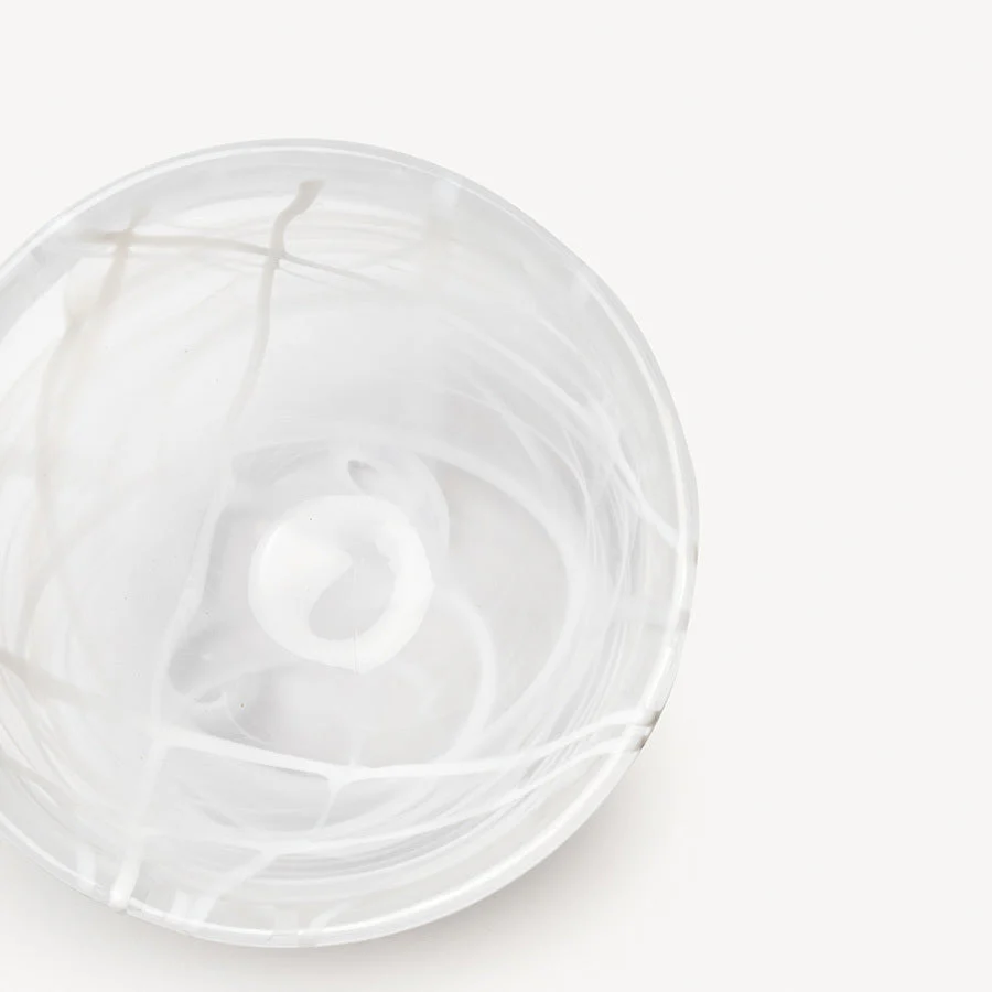 Kosta Boda Contrast Bowl White/White Small - Image 3