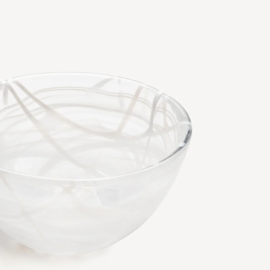 Kosta Boda Contrast Bowl White/White Small - Image 4