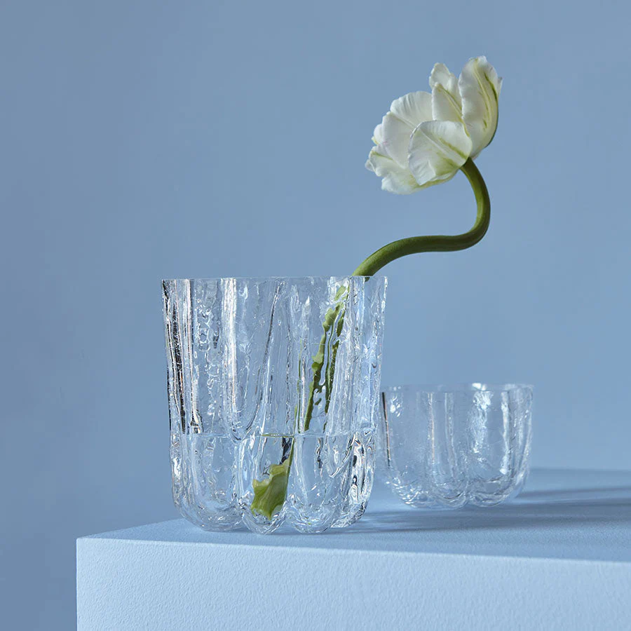 Kosta Boda Crackle Bowl/Votive Clear - Image 4