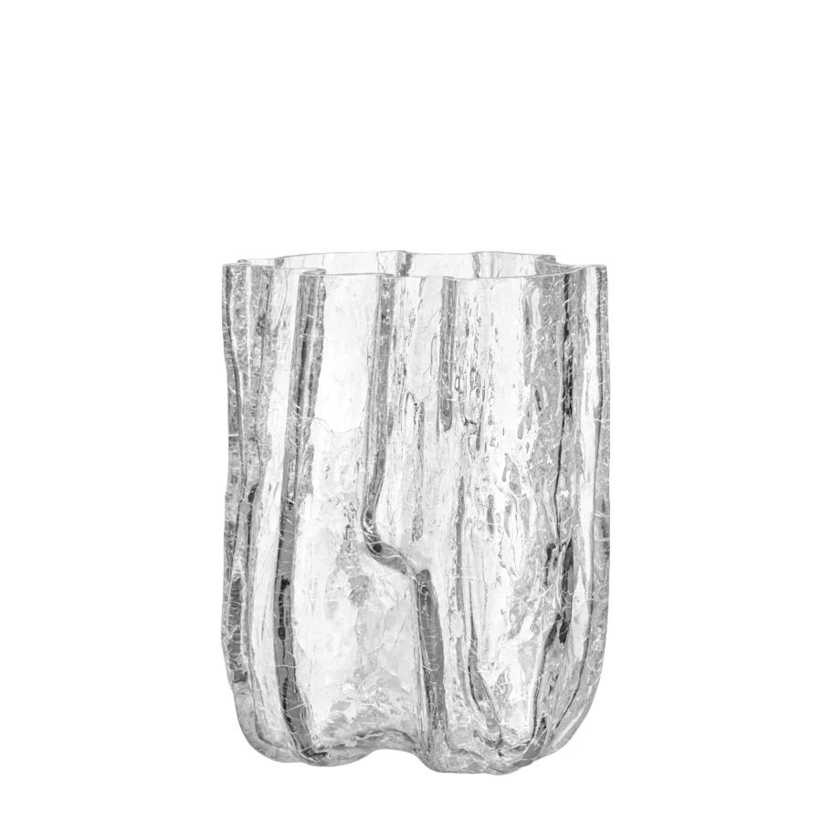 Kosta Boda Crackle Clear Vase Tall - Image 2