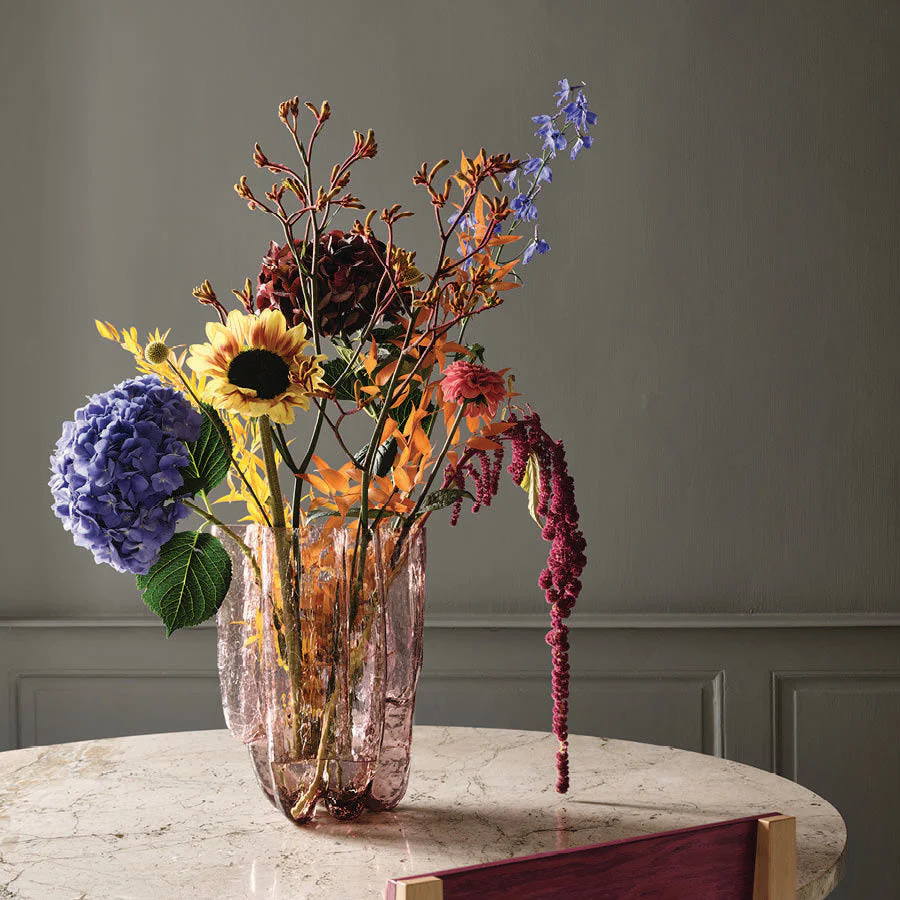 Kosta Boda Crackle Pink Vase XL - Image 3