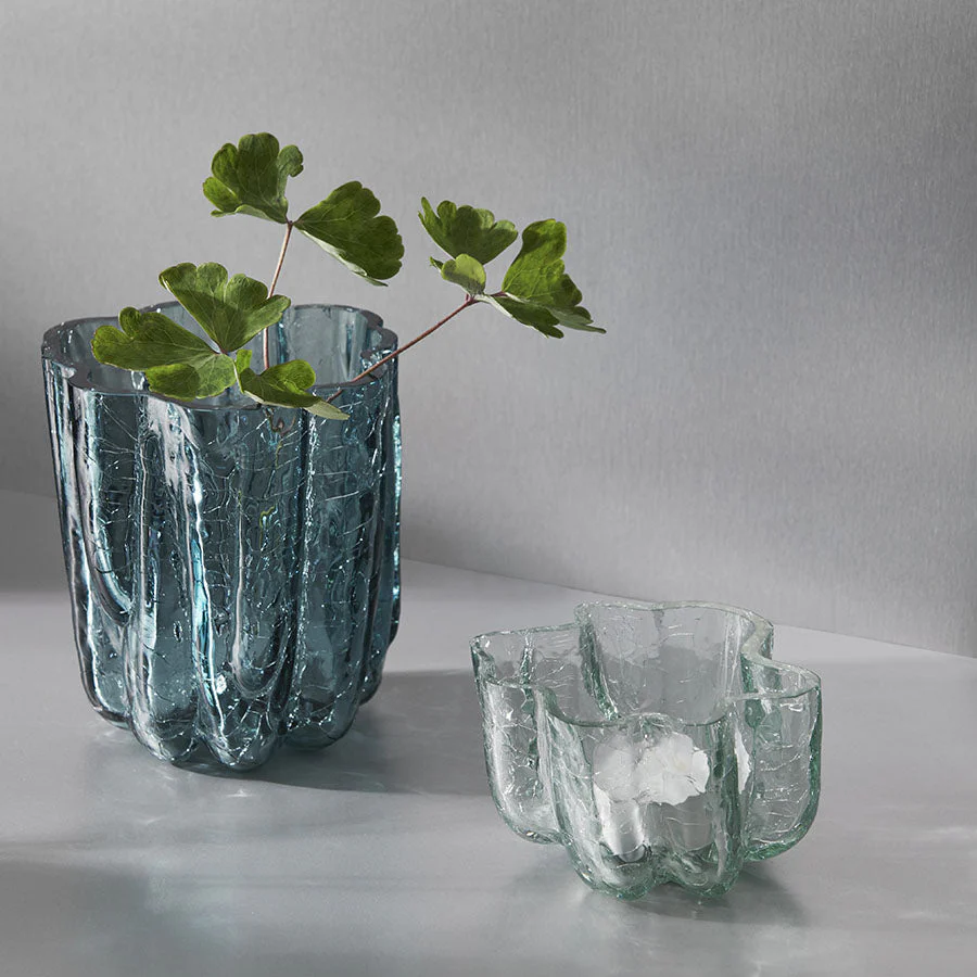 Kosta Boda Crackle Vase Circular Small - Image 3