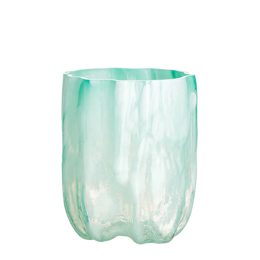Kosta Boda Crackle Vase Tall Jade Green - Image 2