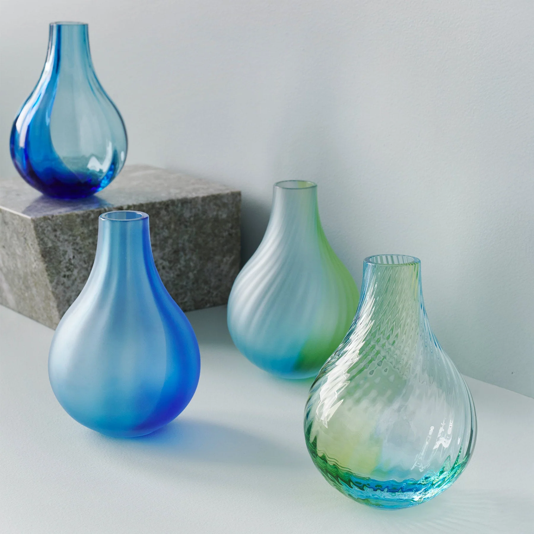 Kosta Boda Iris Vase Blue - Image 3