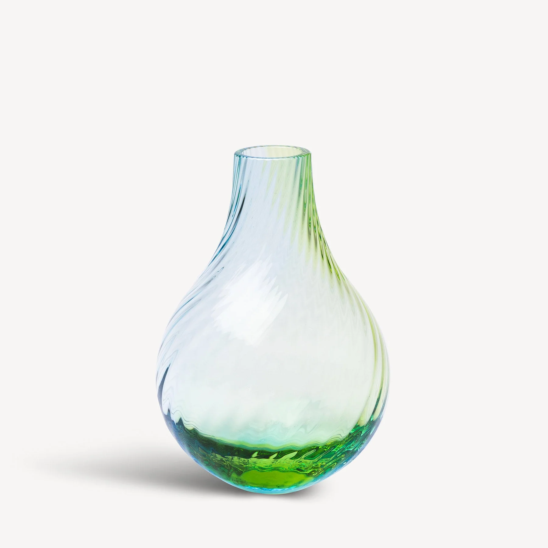 Kosta Boda Iris Vase Blue/Green - Image 2