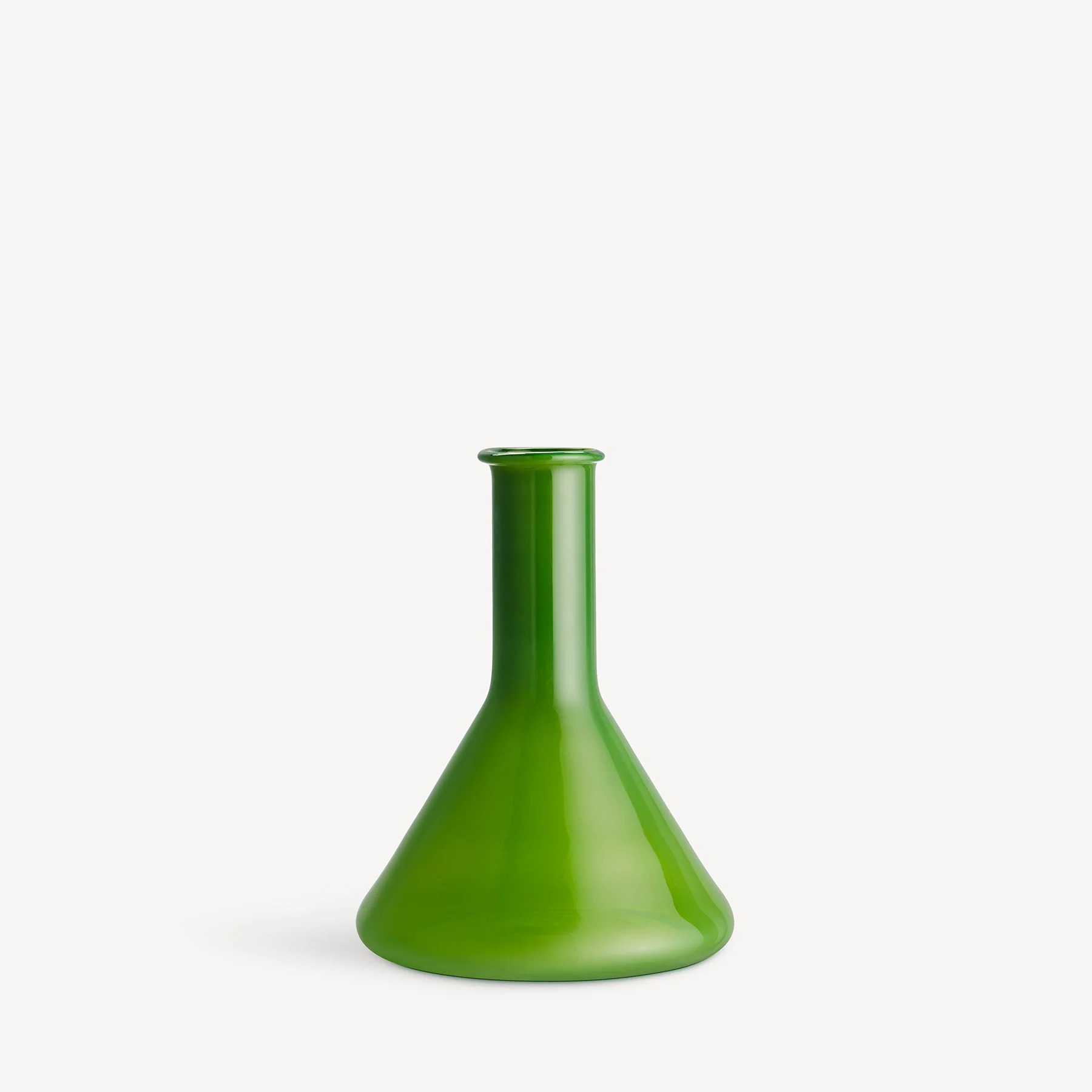 Kosta Boda Lab Measuring Flask Vase Green
