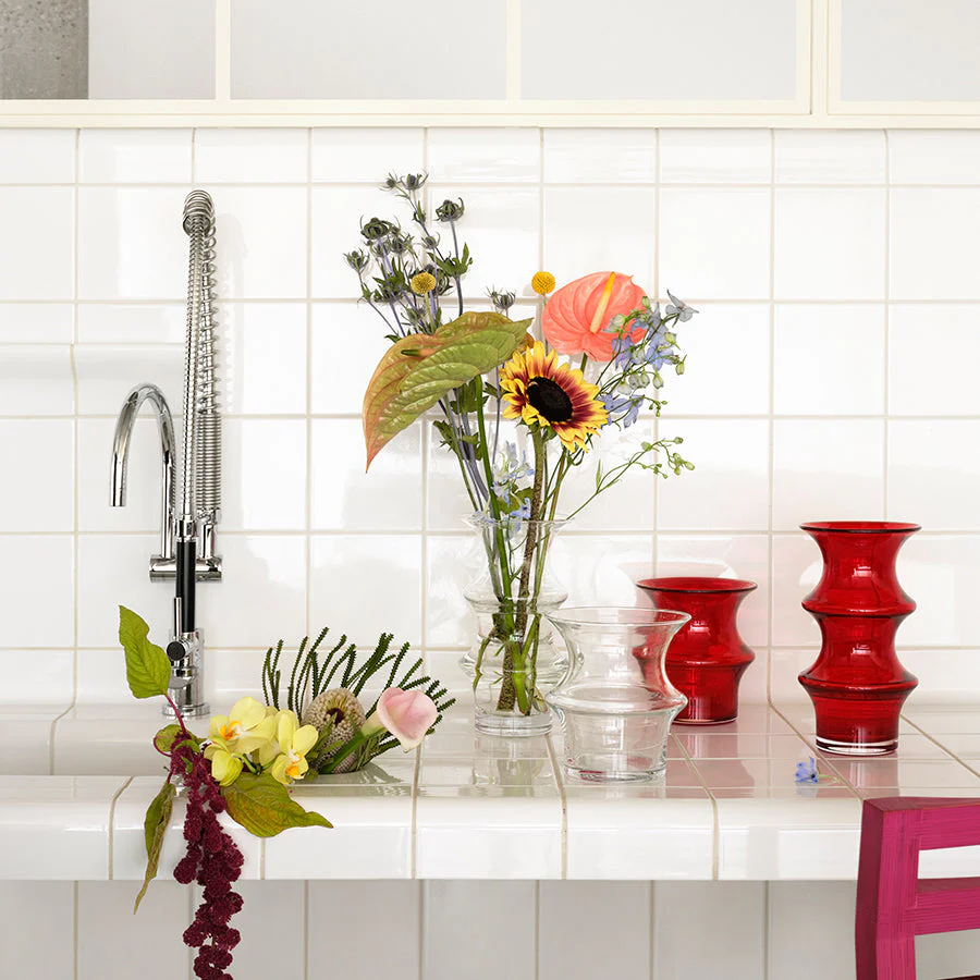 Kosta Boda Pagod Vase Red Large - Image 3