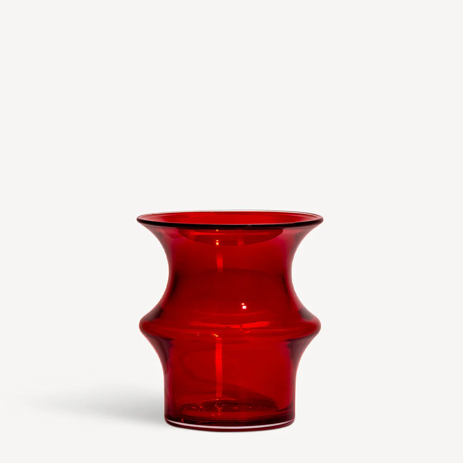 Kosta Boda Pagod Vase Red Small