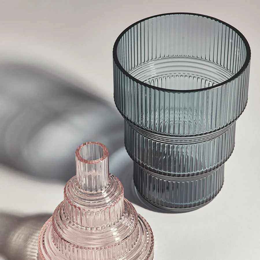 Kosta Boda Pavilion Tulip Vase Gray - Image 2