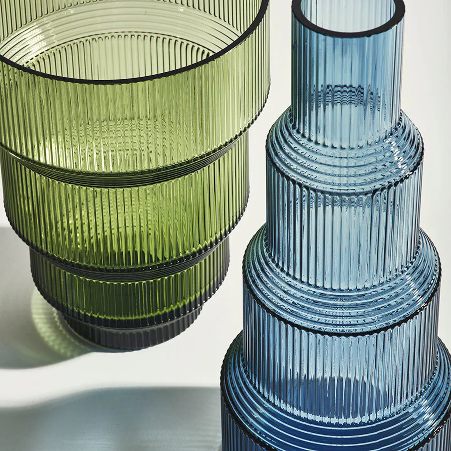 Kosta Boda Pavilion Vase Blue XL - Image 3