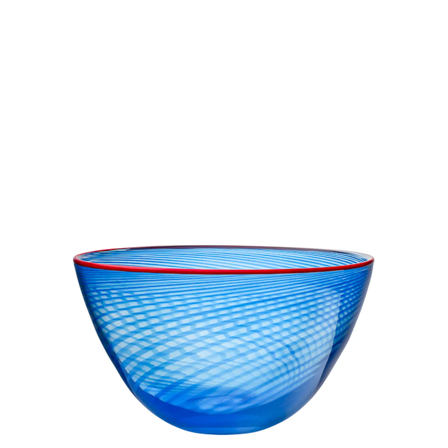 Kosta Boda Red Rim Bowl Small