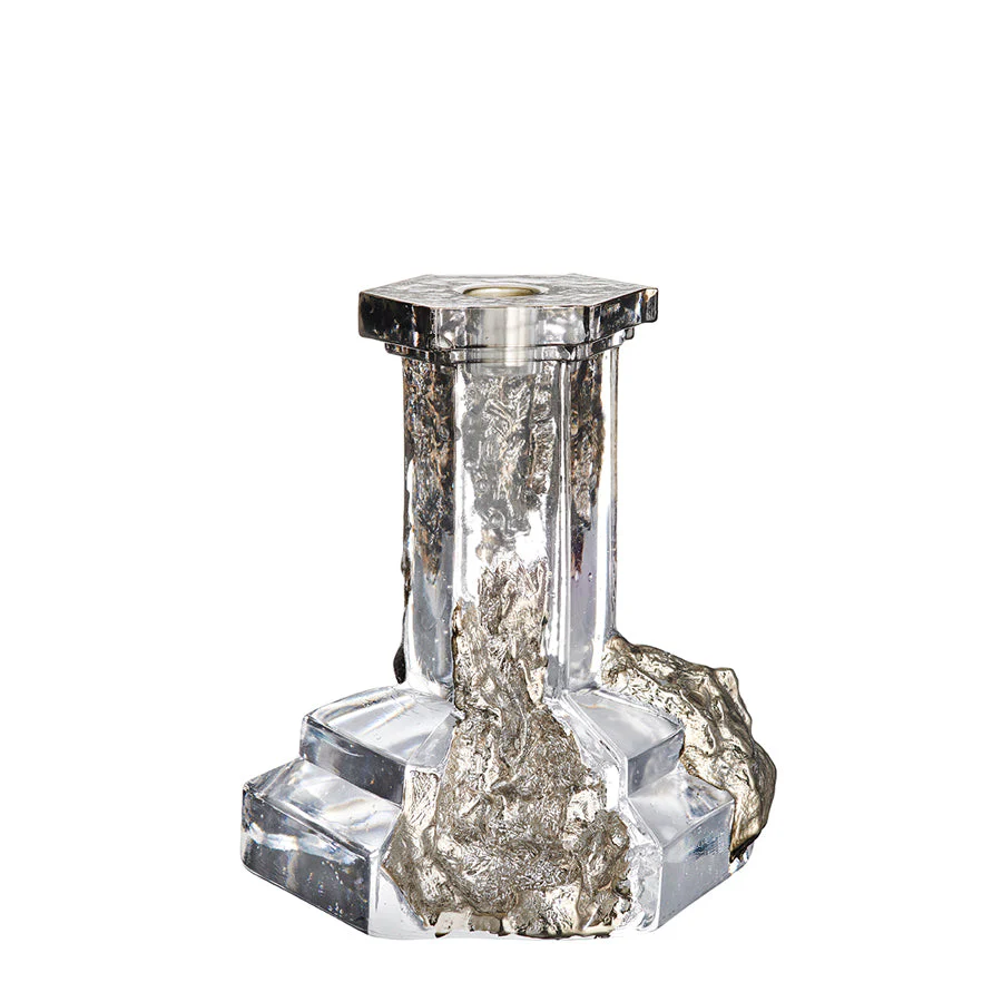 Kosta Boda Rocky Baroque Candlestick Glossy Glaze Large - Image 3