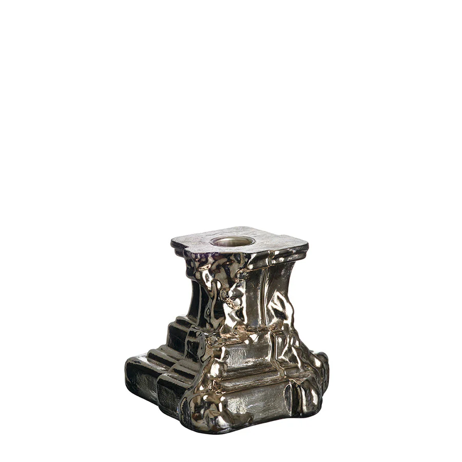 Kosta Boda Rocky Baroque Candlestick Glossy Glaze Small - Image 2