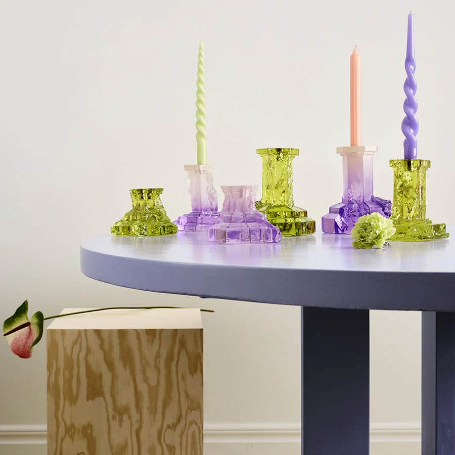 Kosta Boda Rocky Baroque Candlestick Kryptonite Medium - Image 3