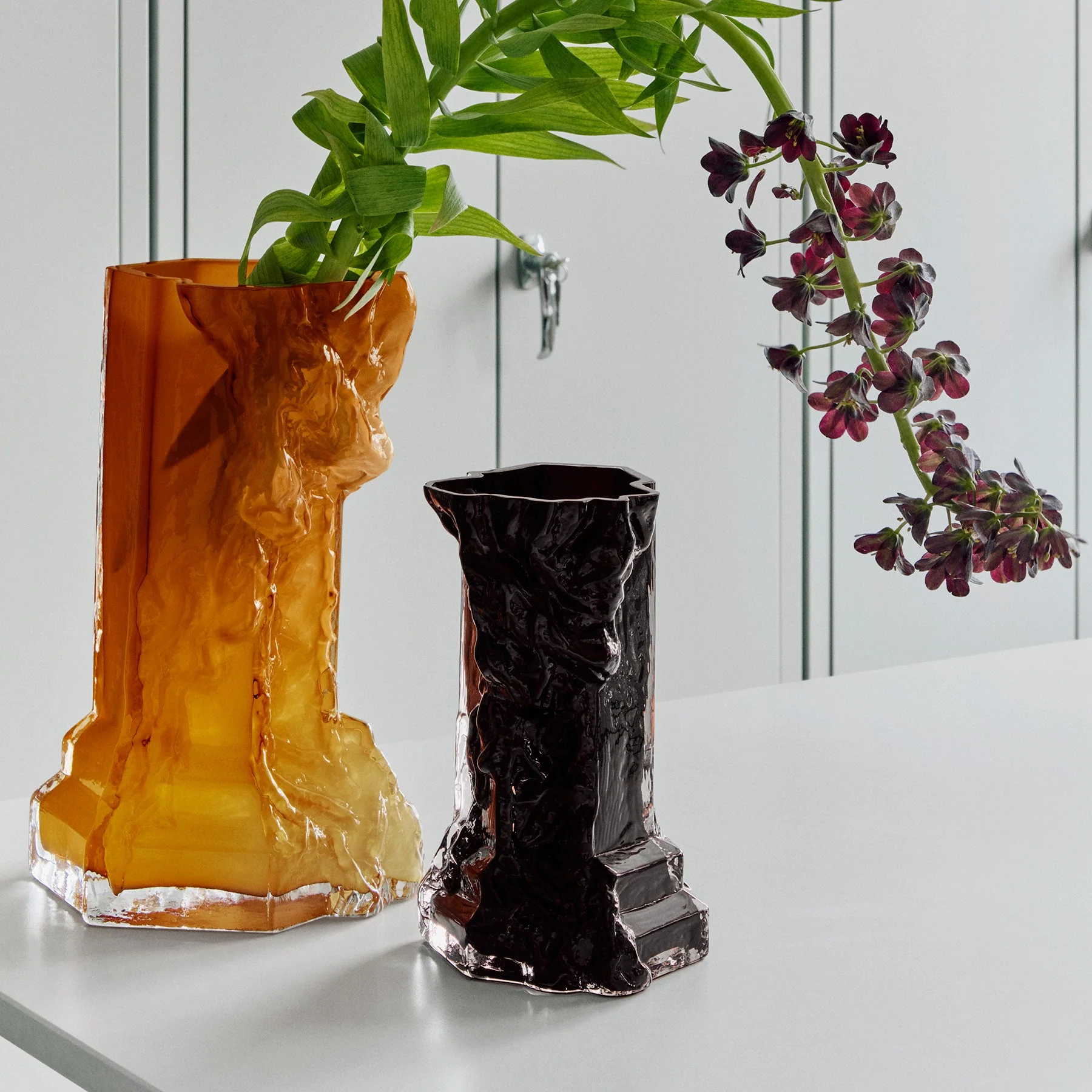 Kosta Boda Rocky Baroque Vase Black Small - Image 3