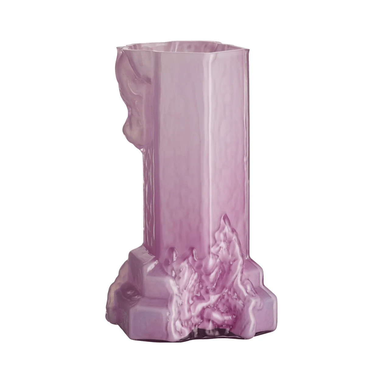 Kosta Boda Rocky Baroque Vase Cool Pink