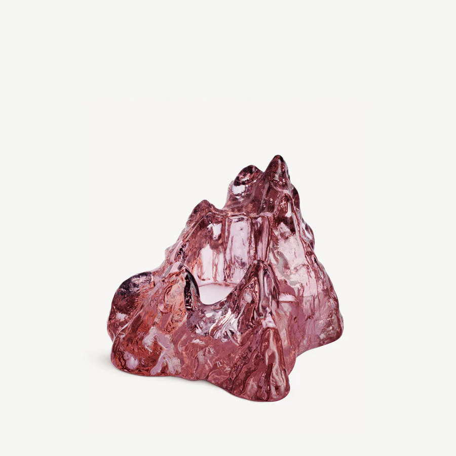 Kosta Boda The Rock Votive Pink - Image 3