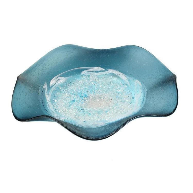 Art Glass Platter by Viz Glass 7325TB