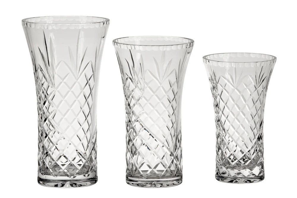 Lead-free Crystal Flared Vase With Medallion Ii Pattern, 8.25" X 4.75" - Image 2