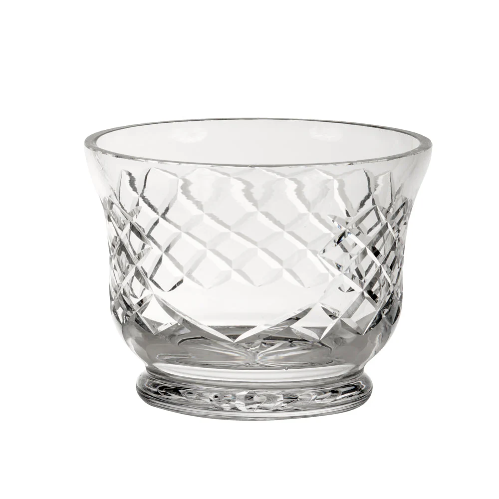 Lead-free Crystal Round Flared Bowl With Medallion Ii Pattern, 4.5" X 6"