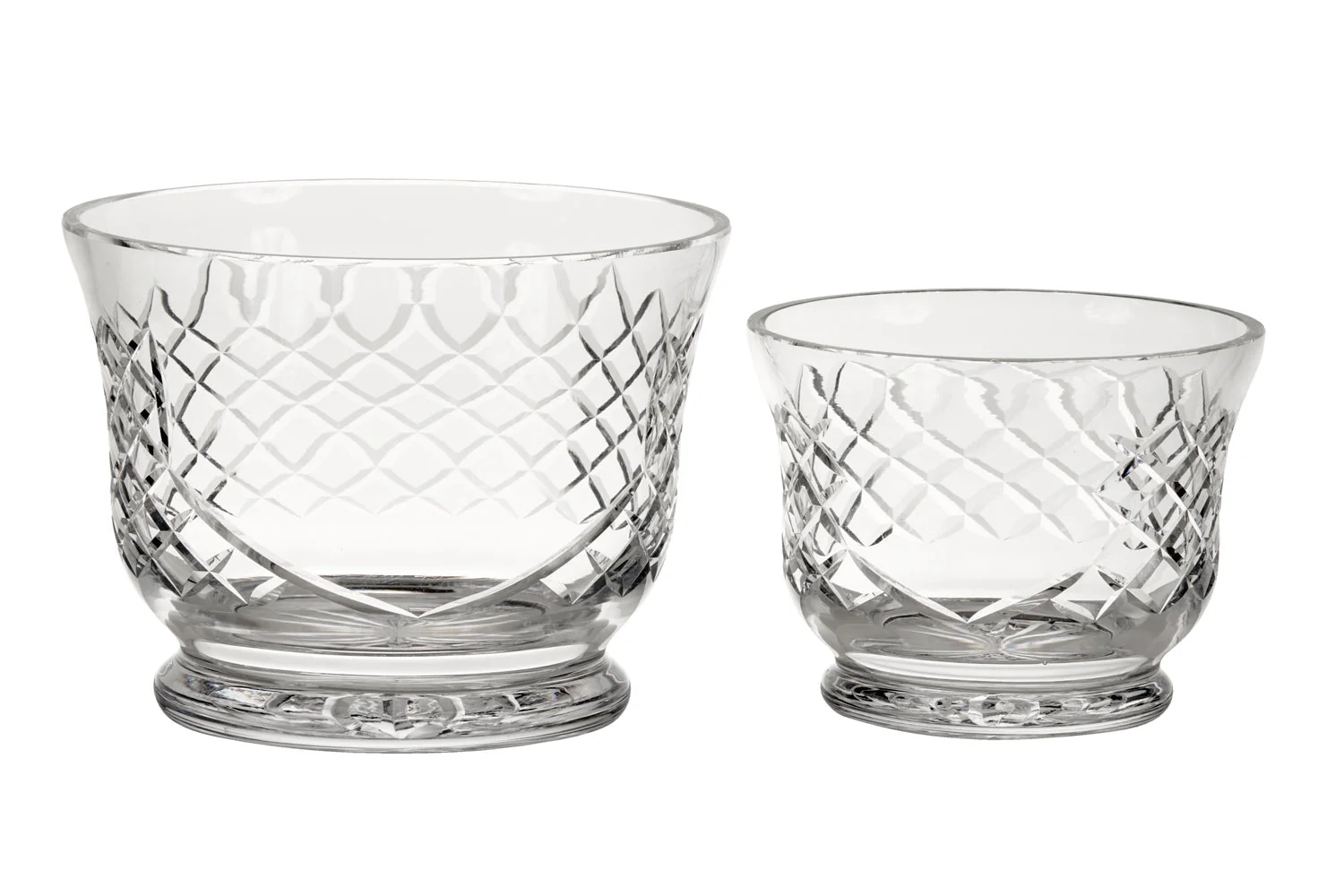 Lead-free Crystal Round Flared Bowl With Medallion Ii Pattern, 4.5" X 6" - Image 2
