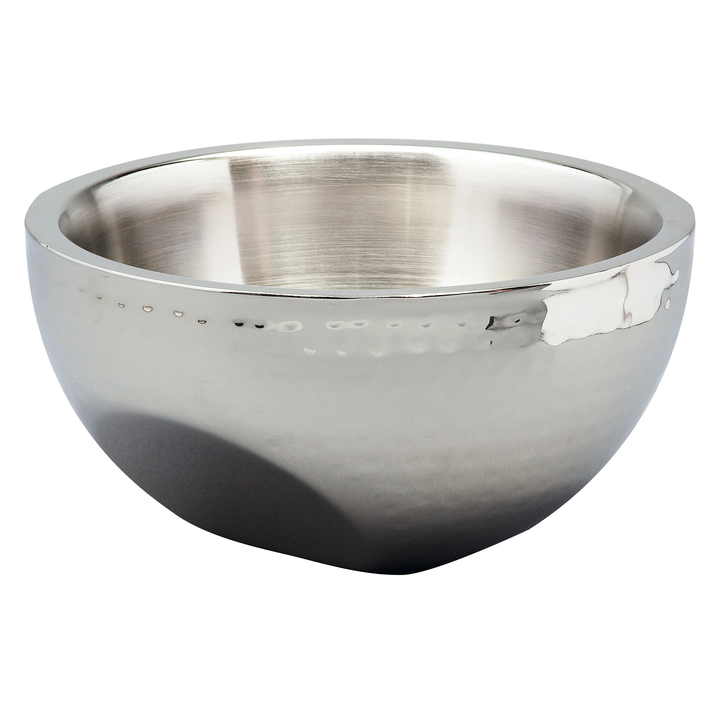 Hammered Dual Angle Bowl, Doublewall, 8" Dia