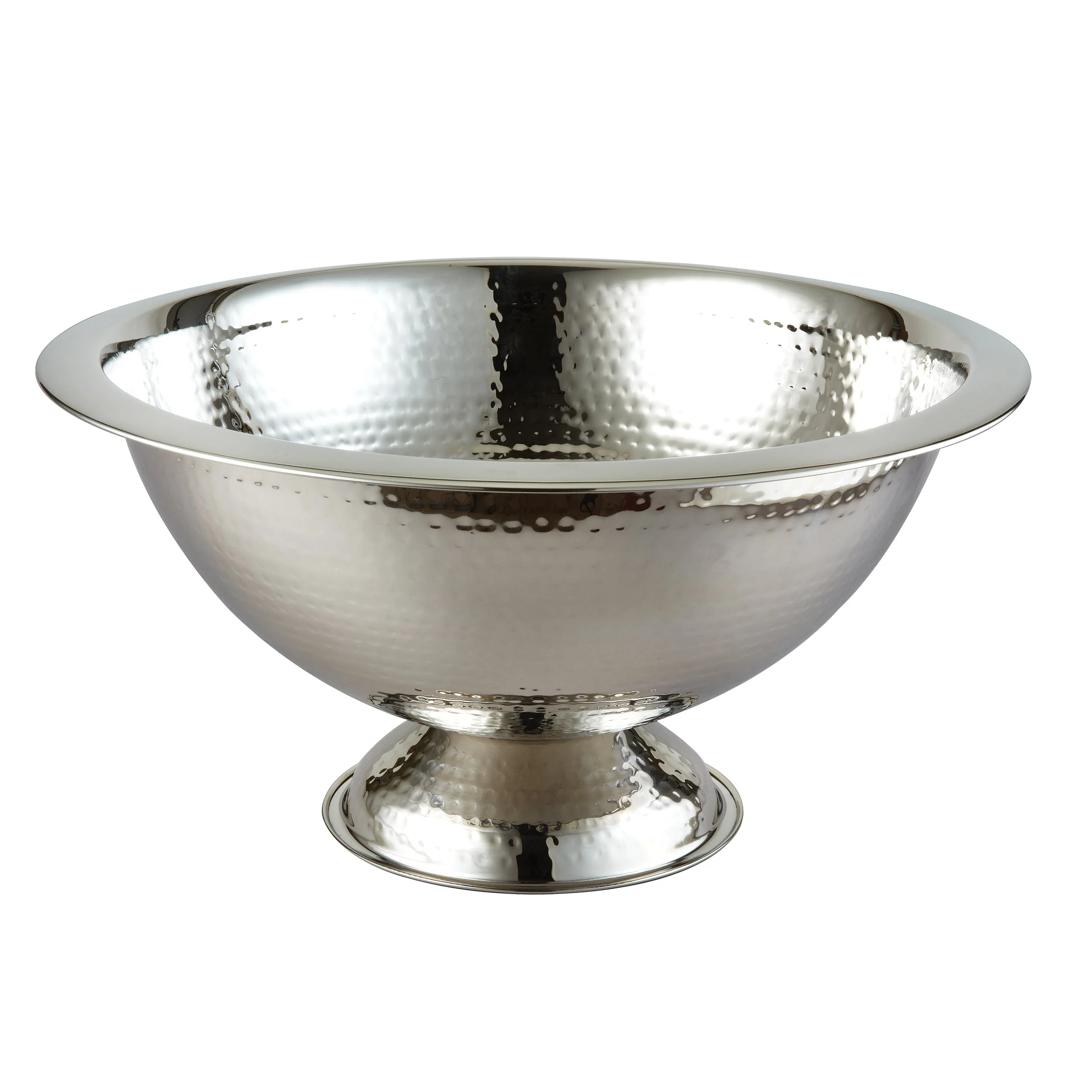 Hammered Punch Bowl, 15" Dia, 3 Gal.