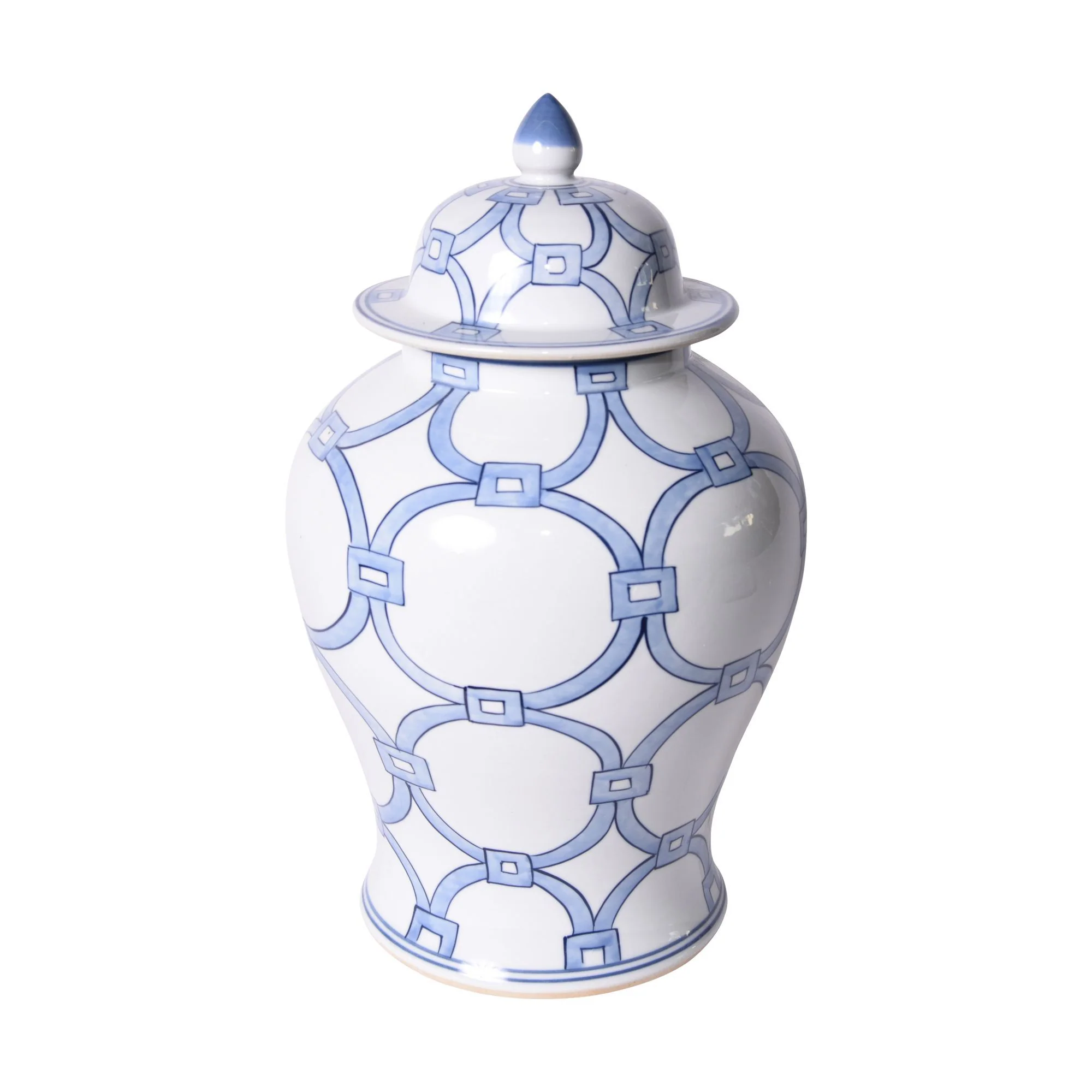 Legend of Asia B&W Lover Locks Temple Jar Small