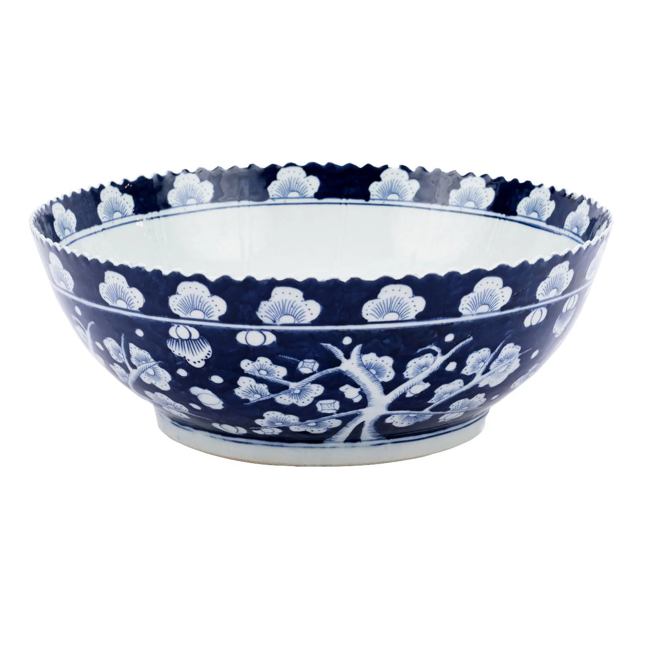 Legend of Asia B&W Plum Blossom Porcelain Bowl