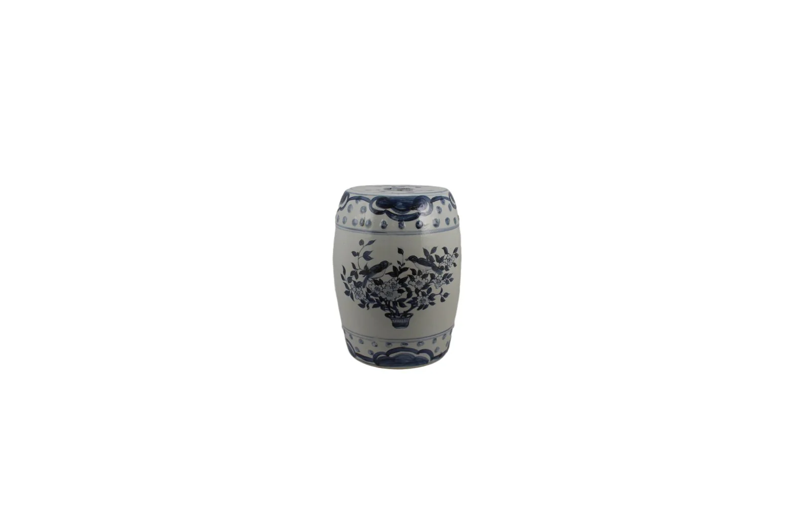Barclay Butera Couture Blue & White Porcelain Garden Stool English Garden - Image 2
