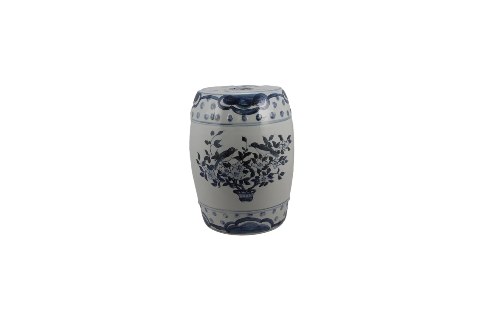 Barclay Butera Couture Blue & White Porcelain Garden Stool English Garden - Image 3