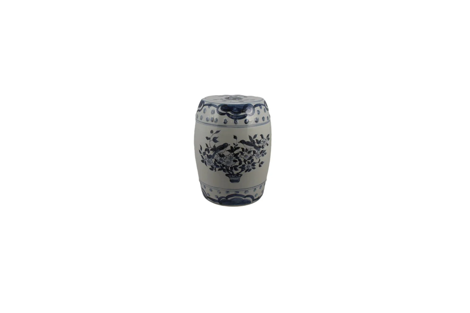 Barclay Butera Couture Blue & White Porcelain Garden Stool English Garden - Image 5