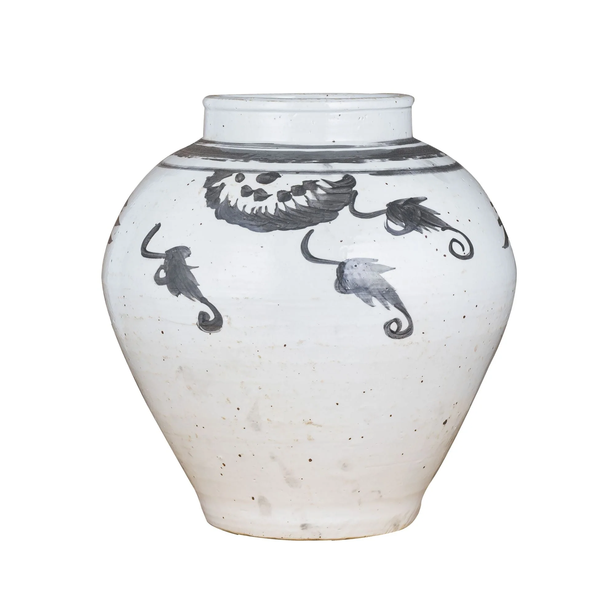 Legend of Asia Black Longevity Wide Top Jar