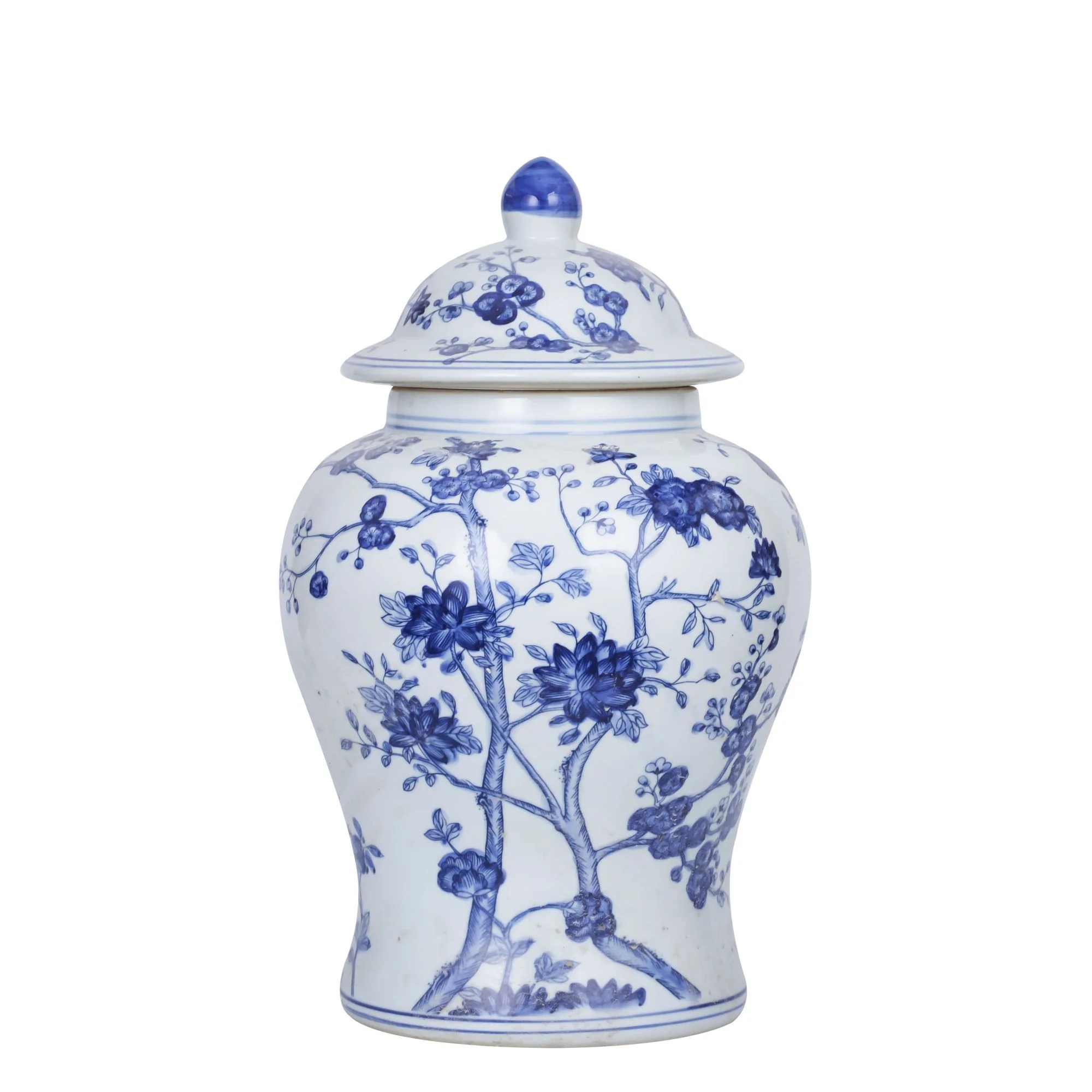 Legend of Asia Blossom Tree Porcelain Temple Jar